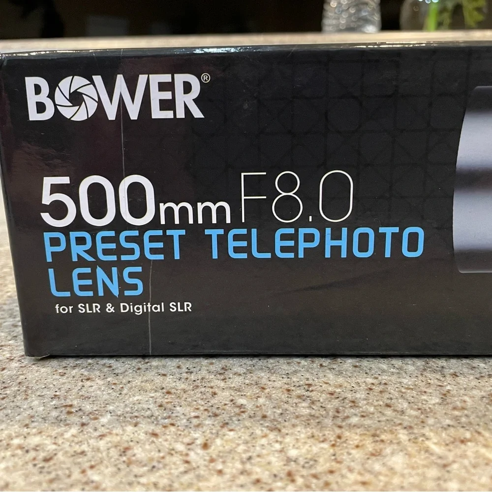 BOWER 500 mm F8.0 preset telephoto lens for SLR & Digital SLR high res digital